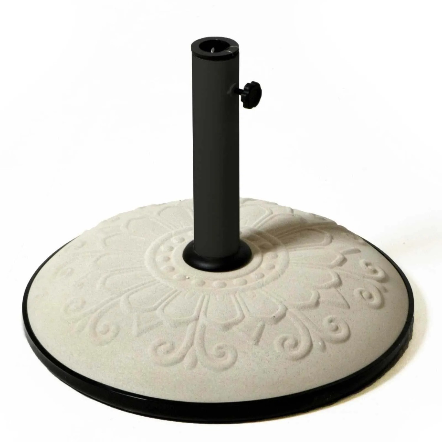 Base per ombrellone 50 cm con tubo bianco