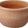 Vaso rotondo in terracotta, 20x20x12,2 cm, per giardino e casa.