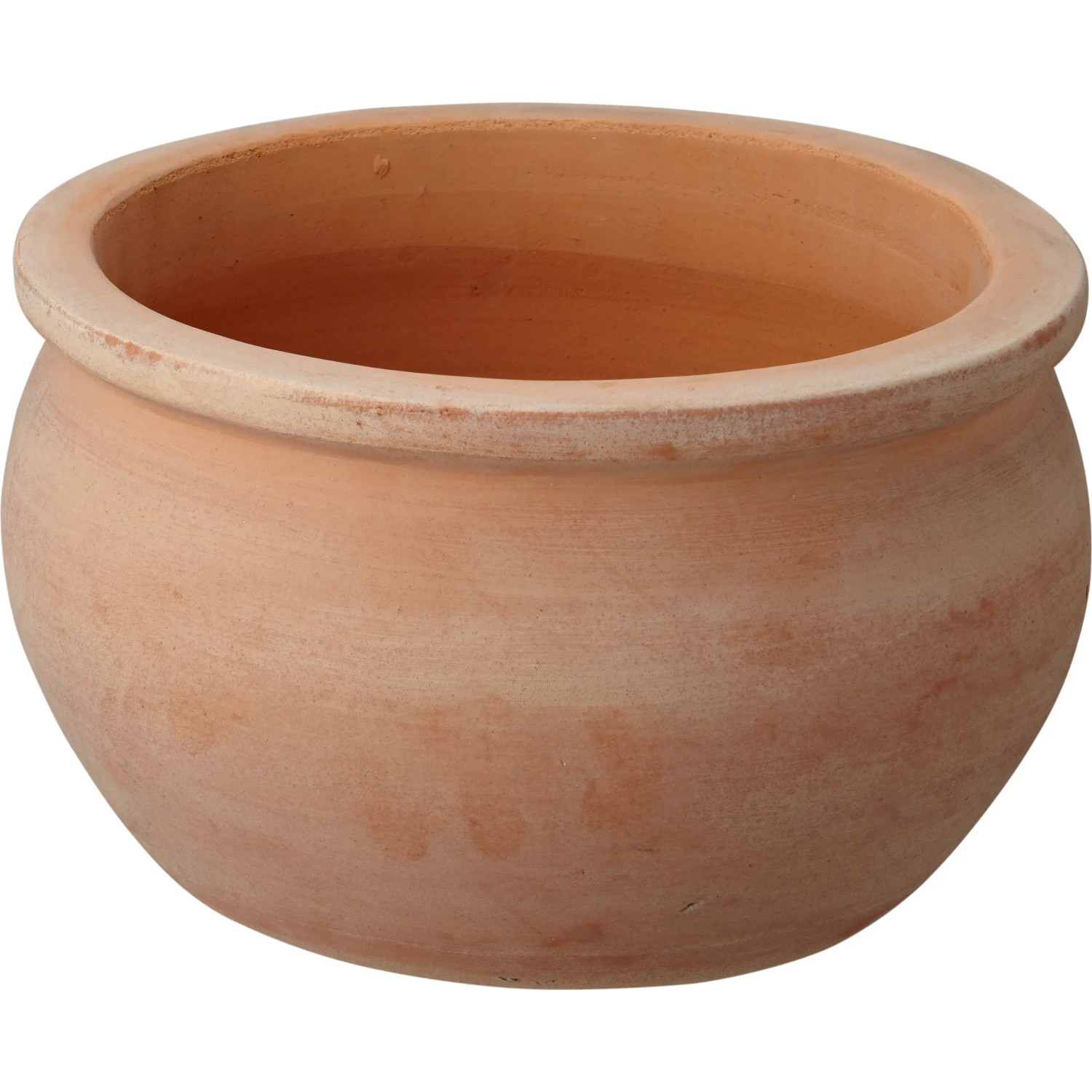 Vaso rotondo in terracotta, 20x20x12,2 cm, per giardino e casa.