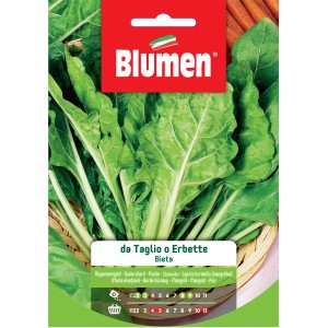 Confezione di semi di bietola da taglio (t.b.t.) per la coltivazione di ortaggi in giardino.