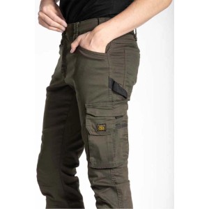 t.b.t. Pantaloni da lavoro verde oliva con tasca cargo. Abbigliamento da lavoro resistente.