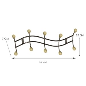 t.b.t. Organizer per armadio con otto ganci, dimensioni 46x20x7 cm.