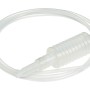 Pompa a sifone OBI con tubo trasparente per il trasferimento di liquidi.