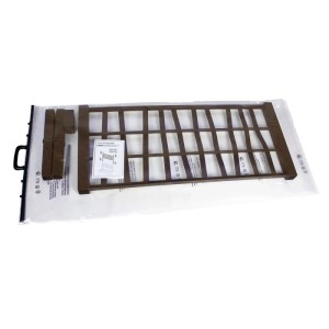 Spalliera rettangolare per fioriera da esterno plastica caffe 78x4x34 cm