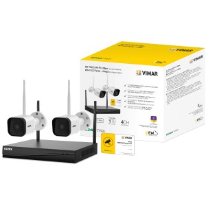 Sistema di allarme Vimar: Set con 2 telecamere, ricevitore e accessori per la sicurezza della tua casa.