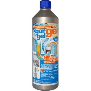 Flacone di Sgorgo Gel per la pulizia chimica dei tubi.