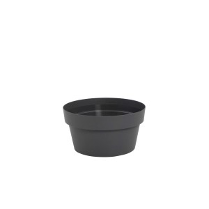 Ciotola plastica riciclata Ø 15 cm grigio fumo