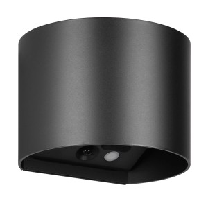 Applique da esterno a LED a batteria Reality Genie nero opaco con sensore di movimento.