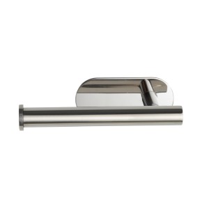 Porta carta igienica Wenko Orea Shine in acciaio inox, lucido e antiruggine.