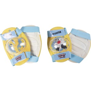 Ginocchiere gialle Looney Tunes per bambini, categoria abbigliamento da bici.