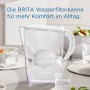 Caraffa filtrante Brita Marella bianca 2,4 l con cartuccia. Sistema di filtraggio per acqua potabile pulita.