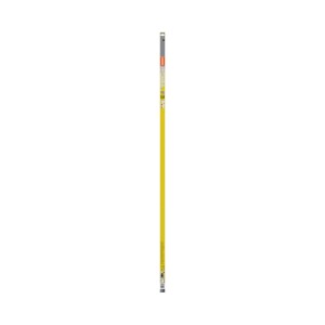 Tubo LED OSRAM T8, bianco caldo 3000 K, 25,9 W, 3150 lm. Lunga lampada LED fluorescente gialla con tappi grigi.