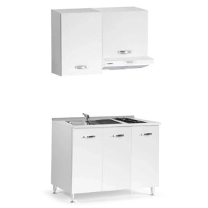Cucina monoblocco Zagabria 120 cm bianco