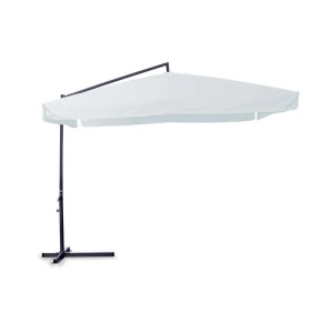 Ombrellone da giardino palo decentrato Garden Friend Quadro 3x3 m bianco