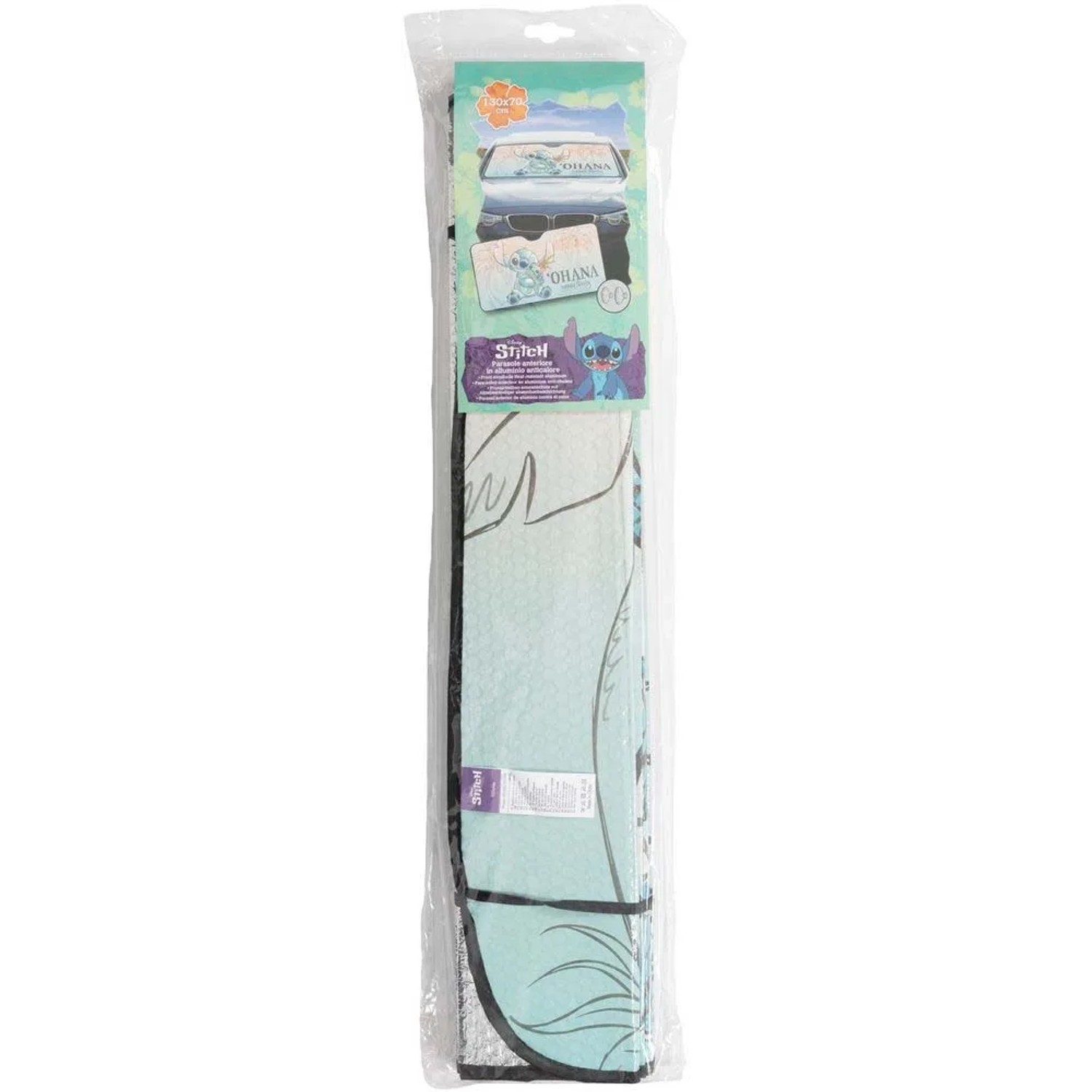 t.b.t. Parasole auto con design Stitch, confezionato.