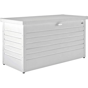 Box da esterno Biohort 130 bianca, 460 l per utensili da giardino.