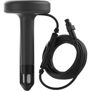 Sensore di umidità del suolo Gardena per controllo irrigazione, nero, con cavo.