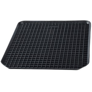 Tappetino a vaschetta in gomma nero OBI medium per il vano piedi, indeformabile e facile da pulire.