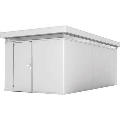 Depandance Biohort CasaNova 3x6 m argento metallizzato porta a sinistra