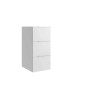 Mobile bagno base 3 cassetti a terra Caren h.75 l.35 p.51 cm bianco