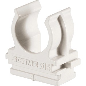 Clip bianco per tubi, categoria: Giunti per tubi.