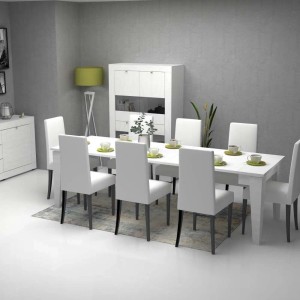 Consolle allungabile Natron bianco 50x90 cm