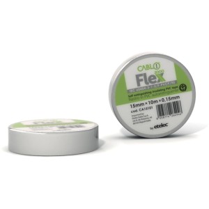 Nastro isolante t.b.t., PVC, 15mm x 10m, per isolamento elettrico.