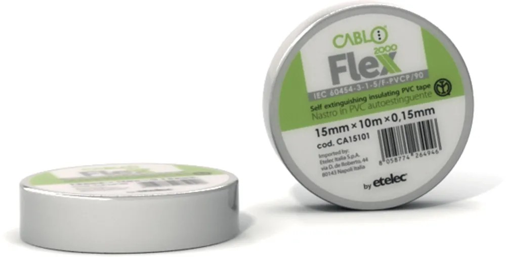 Nastro Isolante 10 M X 19 Mm, Bianco