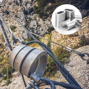 t.b.t. Altre catene su funivia, dettaglio dei connettori del cavo.