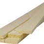 Listelli in legno grezzo, listelli di legno chiaro per finiture interne.