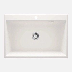 Lavello 1 vasca Idrostile Güines sifone 520x210 mm alabastro
