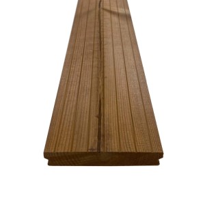 Piastrelle da esterno doga Thermowood clip sistem natural 118x210 cm