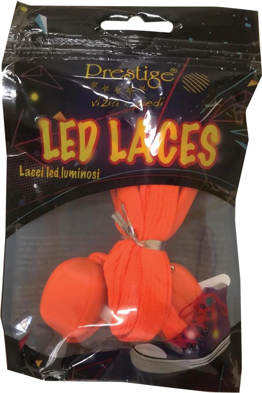 Lacci per scarpe luminosi arancione 120 cm acquista da OBI