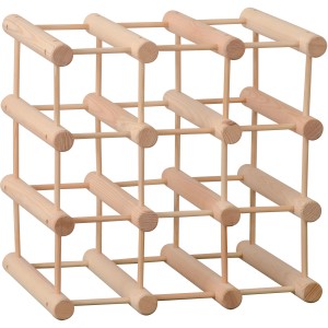 Portabottiglie OBI in legno di pino per 9 bottiglie, non trattato.