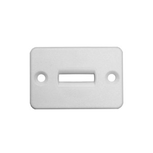 Guidacinghia orizzontale nylon supporto circolare 39x58 mm bianco
