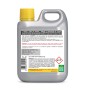 Detergente per pavimenti in piastrelle e pietra, tanica grigio chiaro con tappo giallo.
