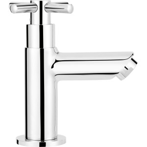 Rubinetto acqua fredda baliv KV-5130 cromato, miscelatore lavabo con maniglia a croce.