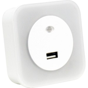 Luce notturna t.b.t. con porta USB per la cameretta dei bambini.