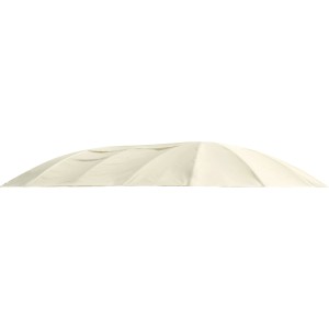 Tetto di ricambio beige per gazebo Ovar, in poliestere resistente.