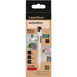 Tester di tensione Laserliner ActivePen nella confezione. Tester di fase senza contatto.