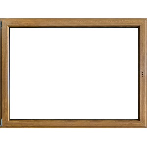 Finestra in PVC t.b.t. con telaio effetto legno.