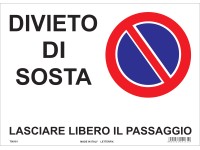 Cartello 'divieto Di Sosta Posteggio Riservato' - SEG FL5626 - Foto 8