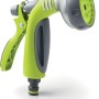 Pistola per irrigazione t.b.t. verde con testa grigia.