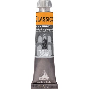 Tubo di colore ad olio giallo cadmio arancio Maimeri Classico.