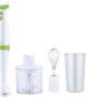 Set utensili da cucina t.b.t.: Frullatore a immersione, contenitore, frusta e misurino.