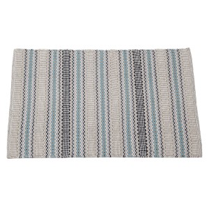 Zerbino t.b.t. con motivo a righe blu-grigio.