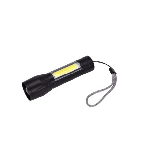 Torcia LED tascabile 20x 90x20 cm nero
