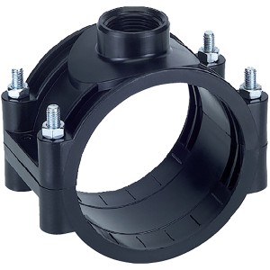 Collare di presa nero t.b.t. per irrigazione interrata.