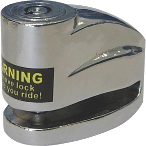 Lucchetto per freno a disco t.b.t. lucido color argento per moto.
