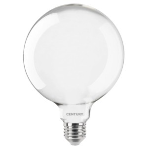 Lampadina LED E27 rotonda e trasparente di Century. Ideale per illuminazione d'atmosfera.